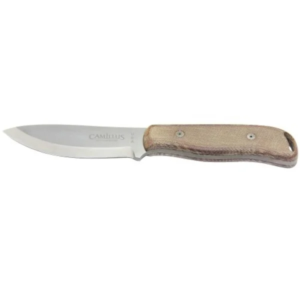 Camillus Bush Crafter with Leather Sheath Micarta Handle Plain