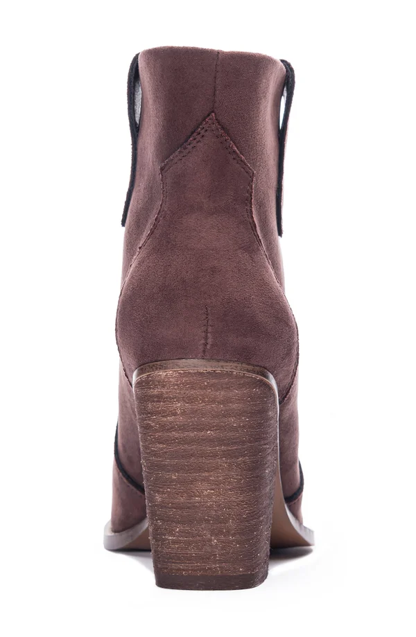Chinese Laundry Bonnie Bootie, Size 9.5 in Brown Faux Leather at Nordstrom