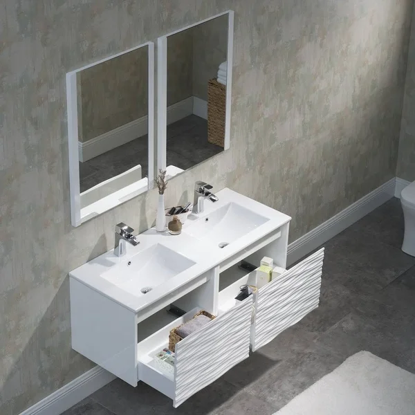 Contemporary White Floating Vanity Set (30 inch) - Blossom