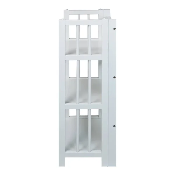 Casual Home 3-Shelf Folding Bookcase 14x22 Wide - White