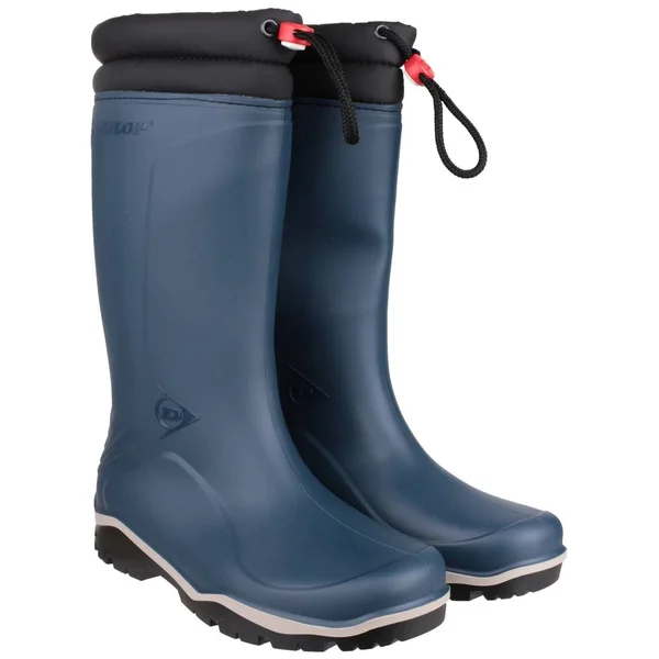 Dunlop Blizzard Unisex Warm Lined Wellington Boots Blue 39
