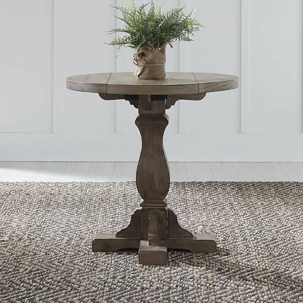 Liberty Furniture Industries Harvest Home Drop Leaf End Table - Brown