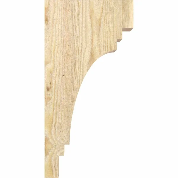 Ekena Millwork COR06X08X16PEC00RDF 6x22W x 8x22D x 16x22H Pescadero Rough Sawn Corbel, Douglas Fir