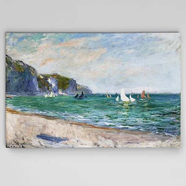 WexfordHome &Sailboats Near The Sea& by Claude Monet Painting Print on Wrapped Canvas - Size: 24x22 H x 36x22 W x 1.5x22 D