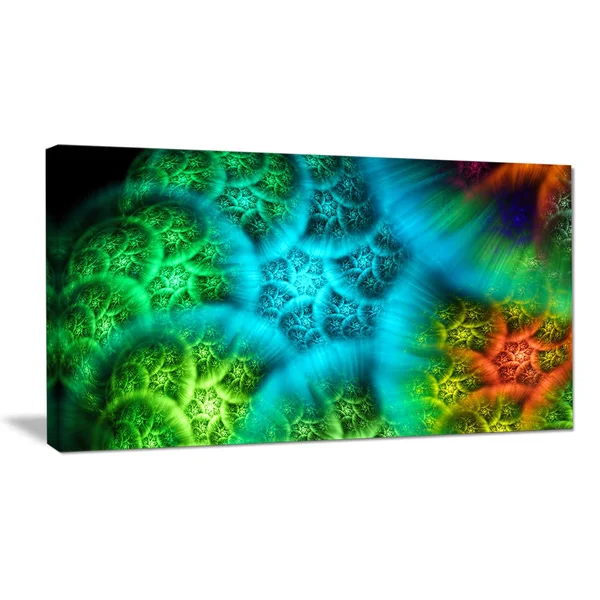 Design Art 'Biblical Sky with Green Clouds' Graphic Art on Wrapped Canvas