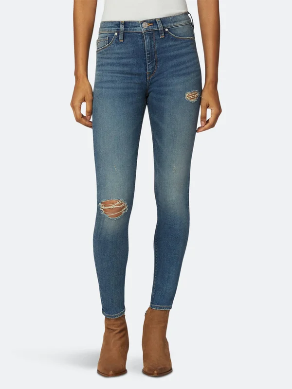 Hudson Jeans Barbara High-Rise Super Skinny Ankle Jeans in Victorious Women's Jeans Victorious : 32 28