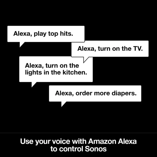Sonos Beam - Smart TV Sound Bar with Amazon Alexa Built-in - White