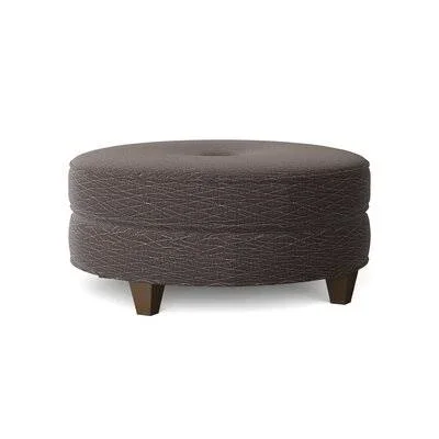 Wayfair Custom Upholstery James Cocktail Ottoman Body Fabric: Saxon Mushroom