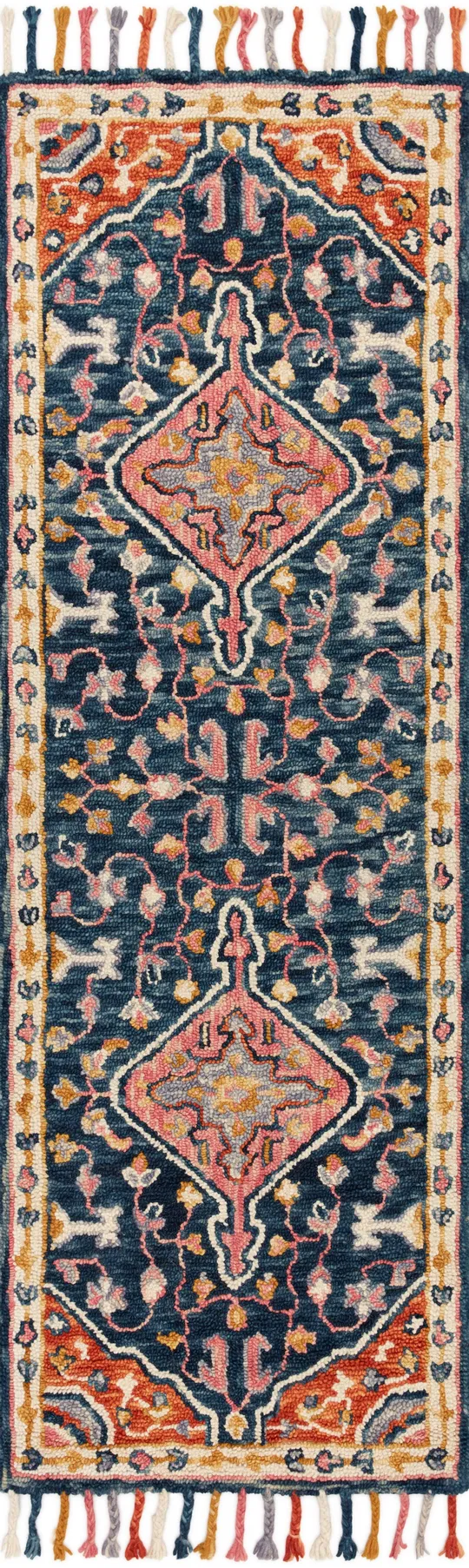 Loloi Zharah ZR-01 7&9x22 x 9&9x22 Navy - Multi Rug