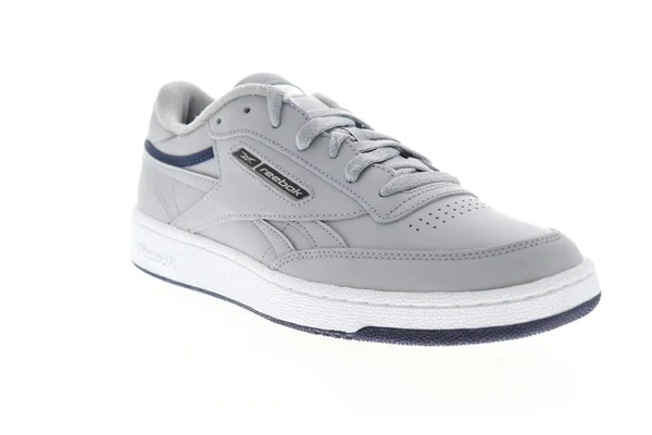 Reebok Club C Revenge EG4298 Mens Gray Leather Lace Up Low Top Sneakers Shoes