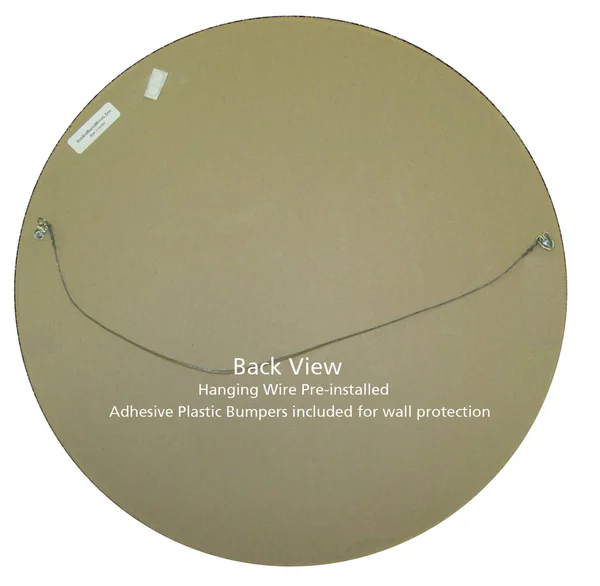 Dorset Framed Round Mirror - Sunset Gold