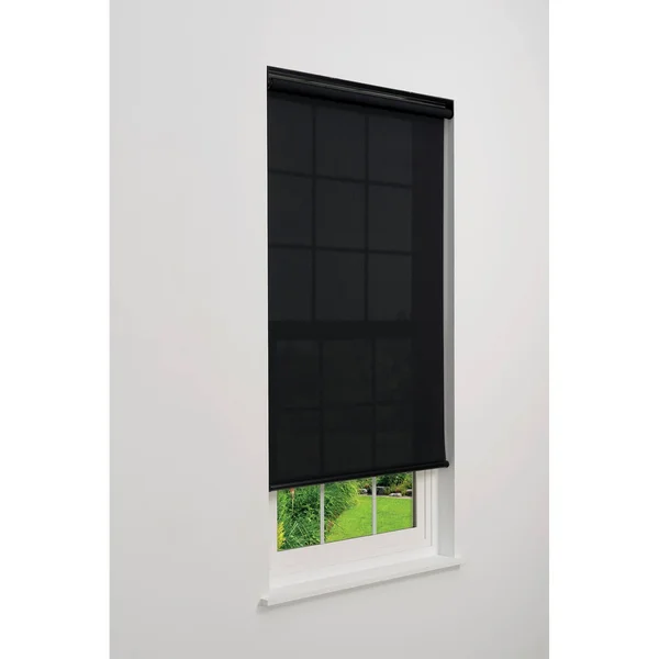 Linen Avenue Cordless 5% Solar Screen Standard Roller Shade - Black 68 W x 66 H