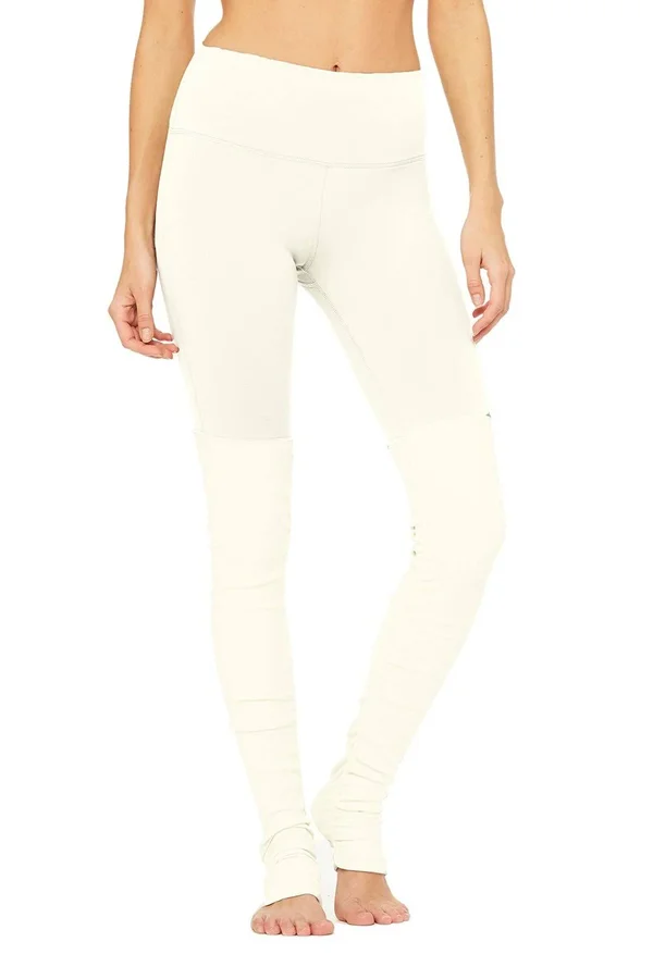 ALO YOGA High-Waist Goddess Legging - Women's Black/Stormy Heather, XS