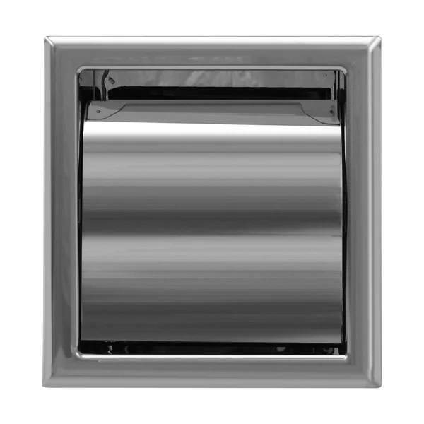 Renovators Supply 2 Recessed Stainless Steel Toilet Tissue Holder with Lid