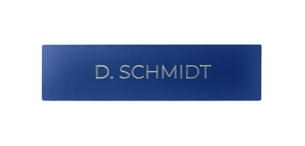 Nameplate for One Call Button of A DoorBird D21x Video Door Station, Individual Engraving, Self-Adhesive