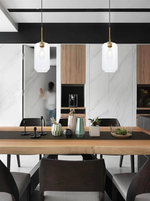 Elegant LD2276BR Collier 1 Light Brass and Clear Glass Pendant