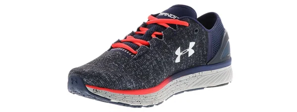 Under Armour Charged Bandit 3 Road Running Shoe - Men's-Grey/Navy-Medium-8