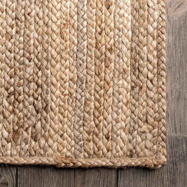nuLOOM Rigo Chunky Loop Jute Black 5 ft. x 8 ft. Area Rug