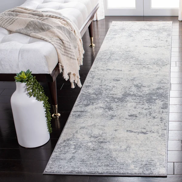 Safavieh Brentwood Alaia Abstract Runner Rug, Grey/Ivory, 2& x 14&