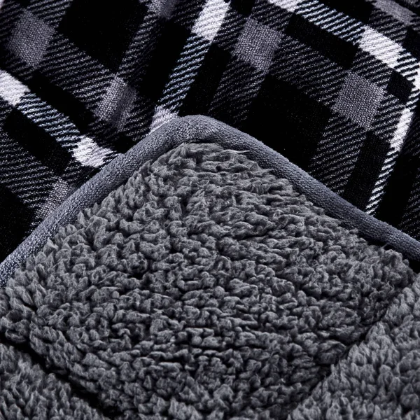 Rejuve 10lb. Velvet to Sherpa REVERSE Weighted Throw Blanket, 50x22 L x 60x22 W - Charcoal