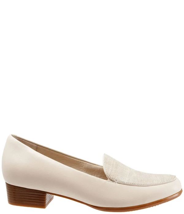 Trotters Women's Monarch, Nude Metallic Linen Size: 10 N