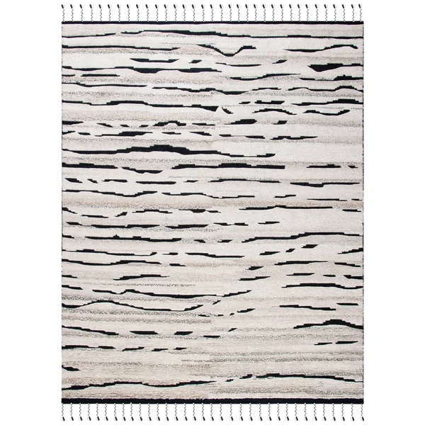 Safavieh Casablanca Charcoal/Ivory 5 ft. x 8 ft. Geometric Area Rug