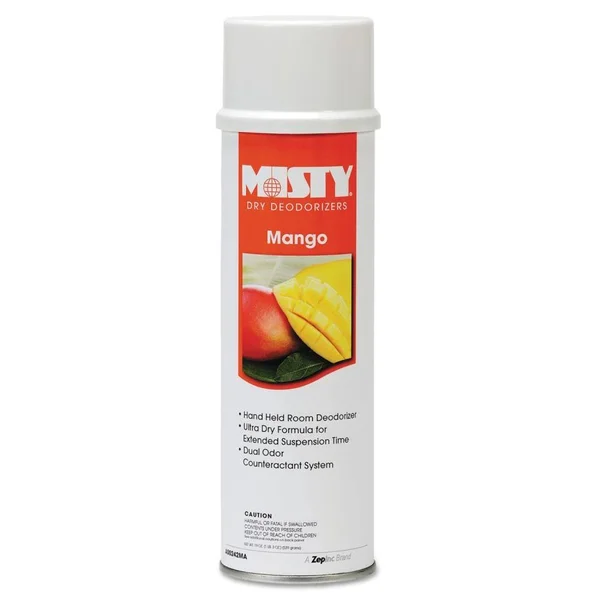 Misty Handheld Air Deodorizer, Mango, 10 oz Aerosol, 12/Carton (1020755)