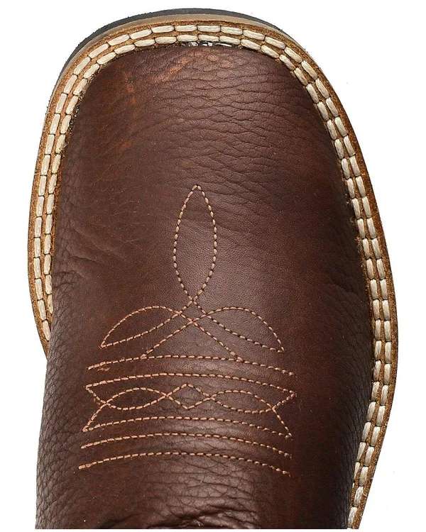 Old West Boys& Thunder Olive Cowboy Boots