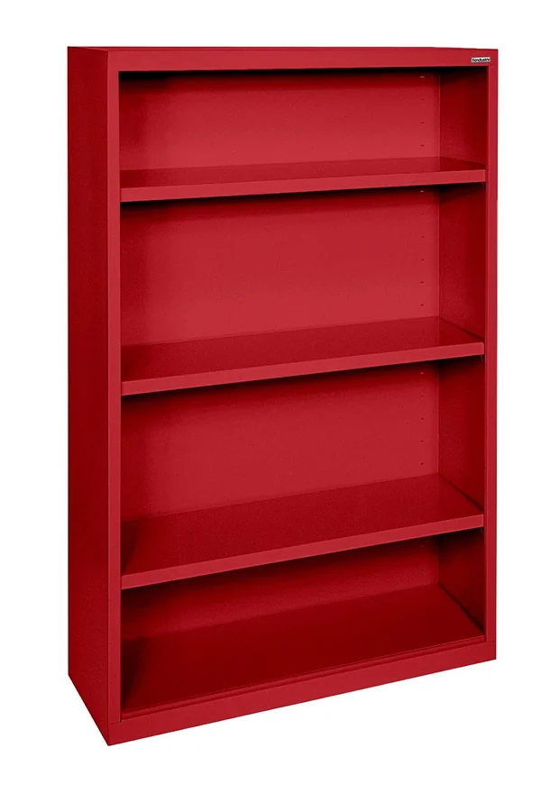 Sandusky BA30341260-01 Bookcase - Vertical, Elite, 3, Red, Steel