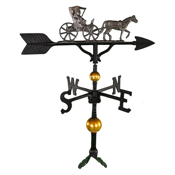 Montague Metal Products 32 in. Deluxe Swedish Iron Country Dr. Weathervane