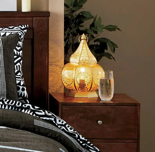 Table Lantern - Gold, Metal