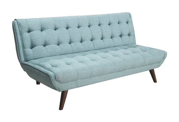 New Spec Urban Mid Century Modern Tufted Living Room Sofabed Soft Fabric in Blue