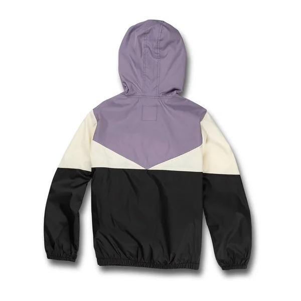 Volcom Girls Wind Stoned Windbreaker Jacket, Zine Purple - XL