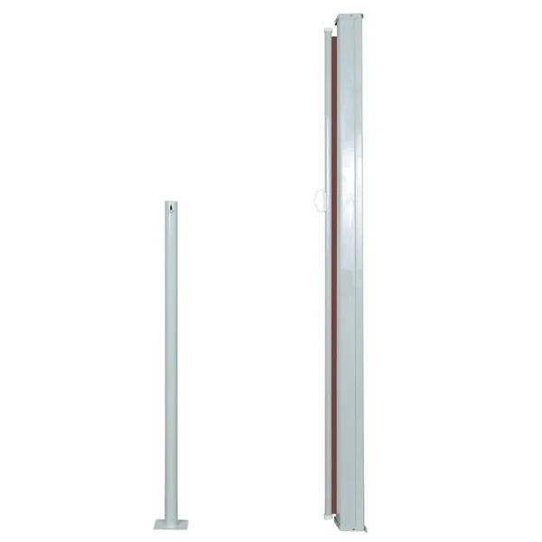 vidaXL Retractable Side Awning 55.1x22x118.1x22 Brown 45358
