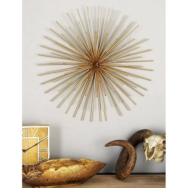 Creative Metal Wall Decor Set of 3, Gold