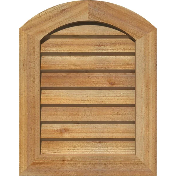 Ekena Millwork GVWAR16X3002RDUWR 16x22W x 30x22H Arch Top Gable Vent (21x22W x 35x22H Frame Size): Unfinished, Non-Functional, R