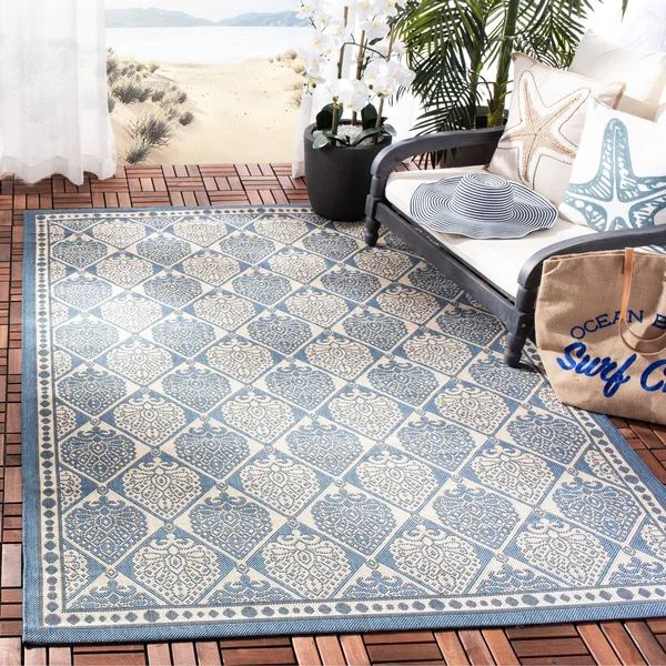 Safavieh Courtyard CY5149B 6&7x22 x 9&6x22 Coffee - Sand Rug