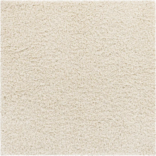 Unique Loom 3151333 5 x 5 ft. Solid Shag Square Rug Snow White
