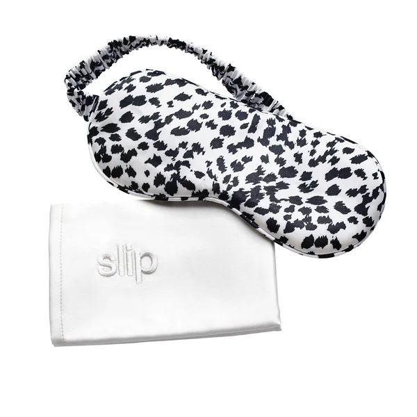 Slip - Beauty Sleep Silk Pillowcase & Eye Mask Set - Black/White