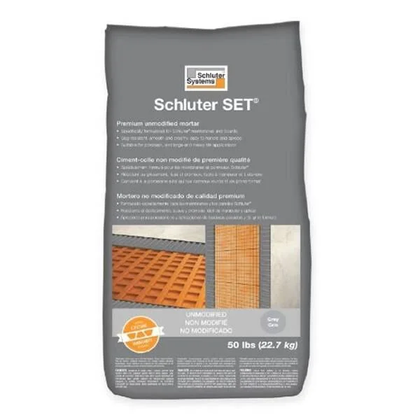 Schluter SET50W Set Unmodified Thin-Set Mortar White 50 lbs