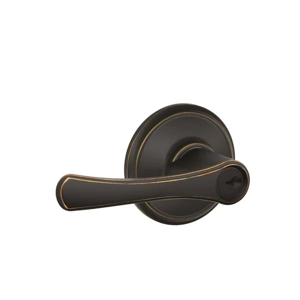 Schlage F51AVLA716 Avila Lever Keyed Entry Lock Finish: Aged Bronze