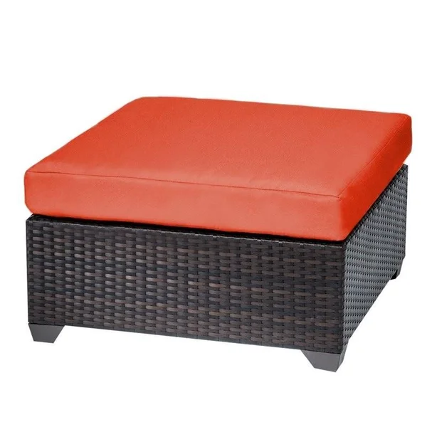 Bowery Hill Patio Ottoman in Orange - BH-1723566