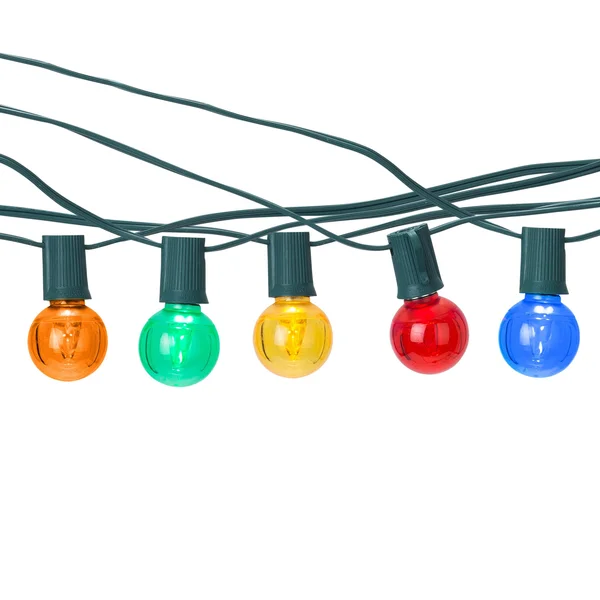 G40 Bistro Light Strings · C9 LED Bulbs Multi-Colored, Green, 25