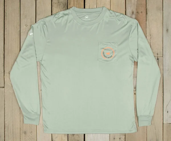 FieldTec Pocket Tee - Long Sleeve Small - Kelly Green