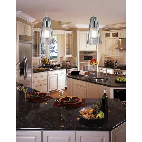 Elk Lighting 60052-1 Menlow Park 1 Light Pendant in Polished Chrome