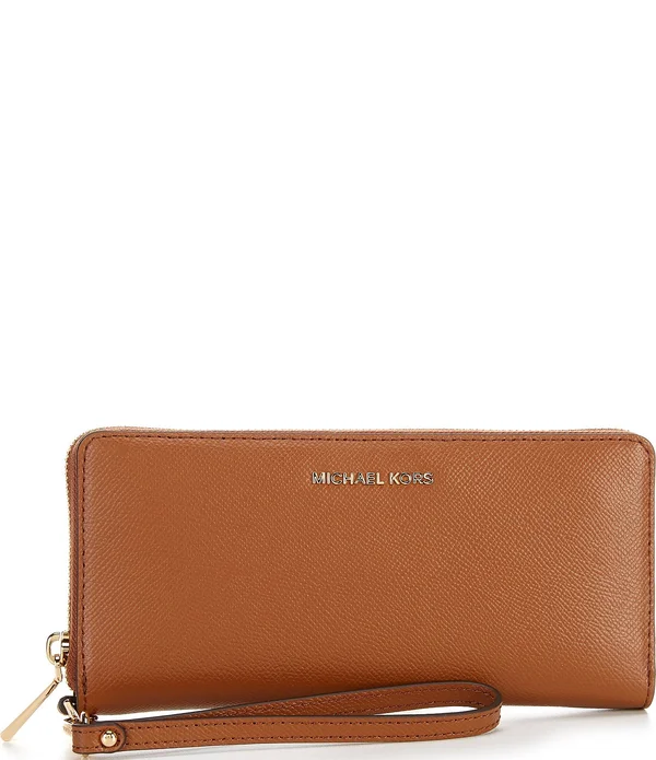 Michael Kors Jet Set Travel Leather Continental Wallet - Luggage