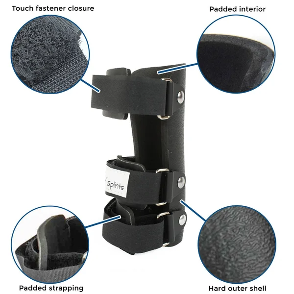 Walkin& Pet Splint for Dogs, Canine Carpal Style Front Leg Medium