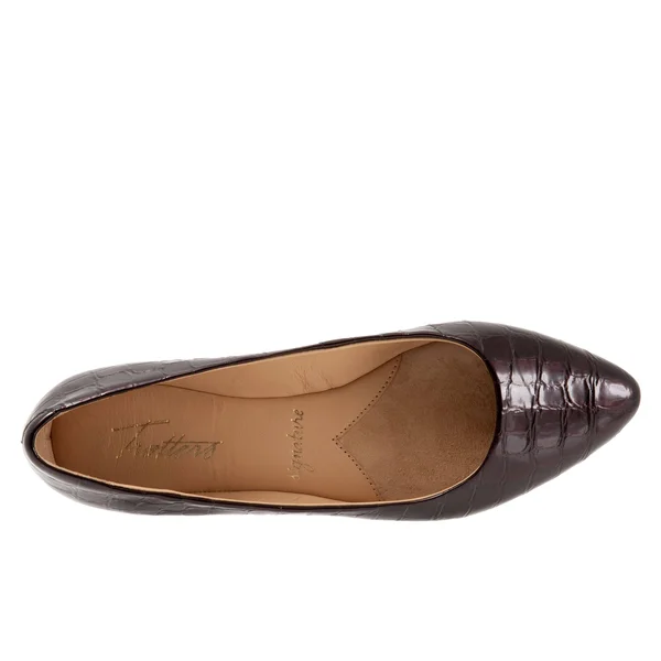 Trotters Women's Estee Flat - Bur Croc