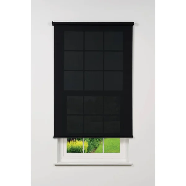 Linen Avenue Cordless 5% Solar Screen Standard Roller Shade - Black 68 W x 66 H