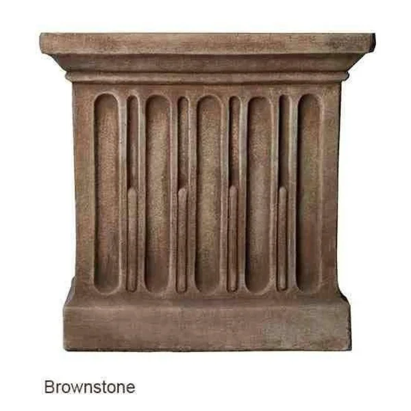 Campania International Williamsburg Grey Stone Tea Table Birdbath